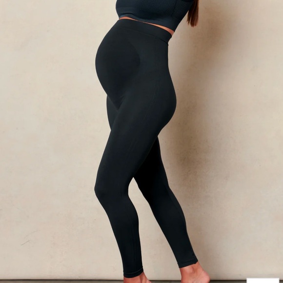 Blanqi Black Maternity Belly Support Leggings Size Large - Picture 1 of 4